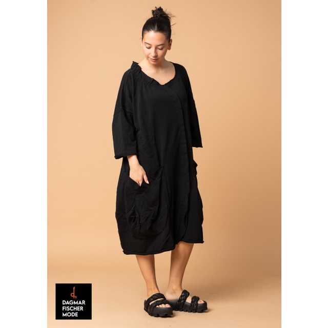 Tailliertes Oversize Kleid von RUNDHOLZ BLACK LABEL in black