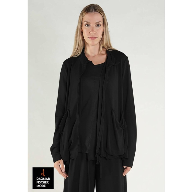 Taillierte Sweat-Jacke von RUNDHOLZ BLACK LABEL in black