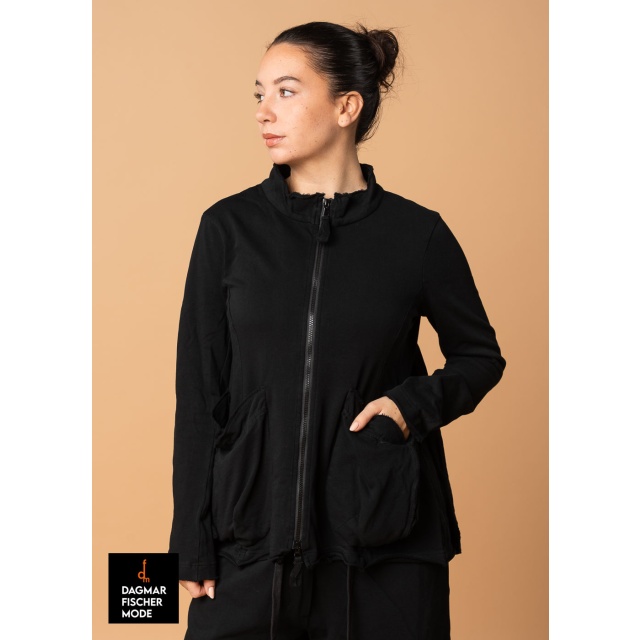 Taillierte Sweat-Jacke von RUNDHOLZ BLACK LABEL in black