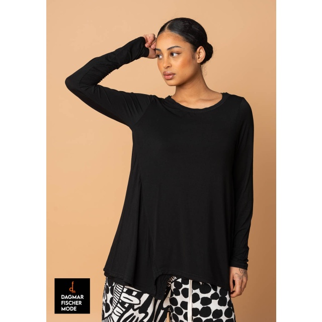 Legeres Shirt von RUNDHOLZ BLACK LABEL in black, grass & mint