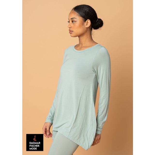 Legeres Shirt von RUNDHOLZ BLACK LABEL in black, grass & mint