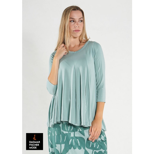 Weites Shirt von RUNDHOLZ BLACK LABEL in black, grass & mint