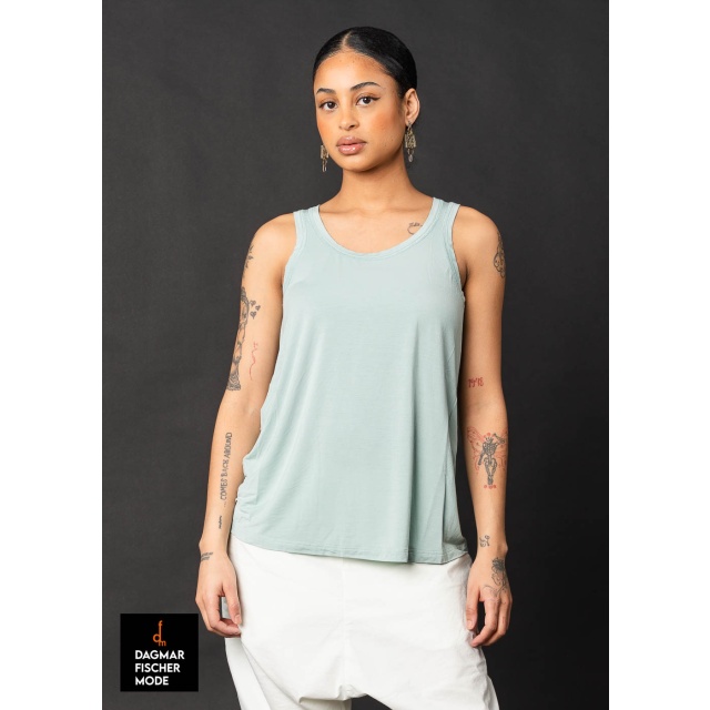 Top von RUNDHOLZ BLACK LABEL in black, grass & mint