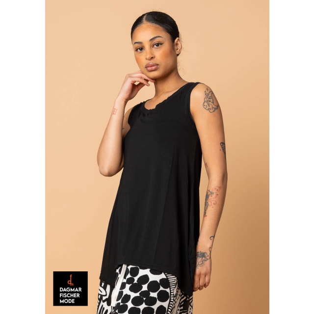 Ausgestelltes Top von RUNDHOLZ BLACK LABEL in black, grass & mint