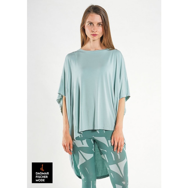 Oversize Tunika von RUNDHOLZ BLACK LABEL in black, grass & mint