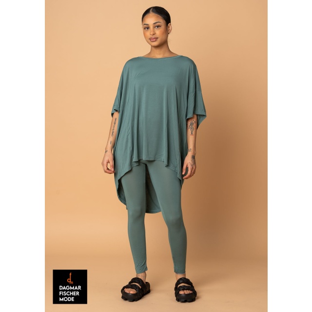 Oversize Tunika von RUNDHOLZ BLACK LABEL in black, grass & mint