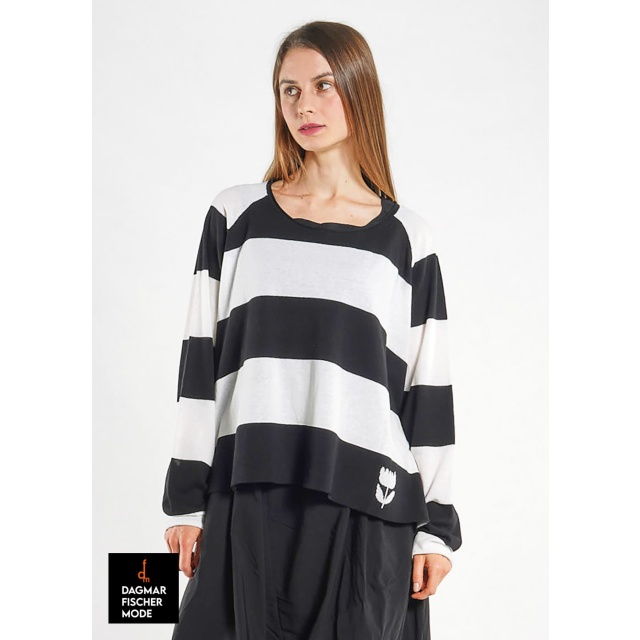Pulli mit breitem Streifendesign von RUNDHOLZ BLACK LABEL in versch. Farbkombinationen