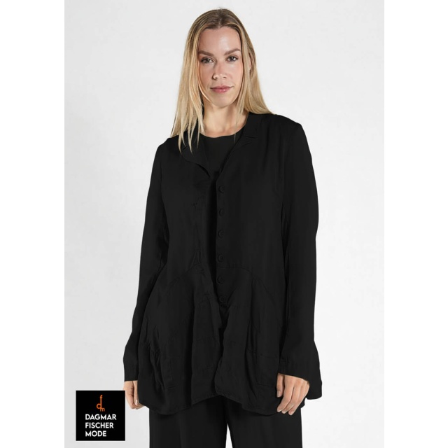 Fitted summer jacket by RUNDHOLZ BLACK LABEL in black