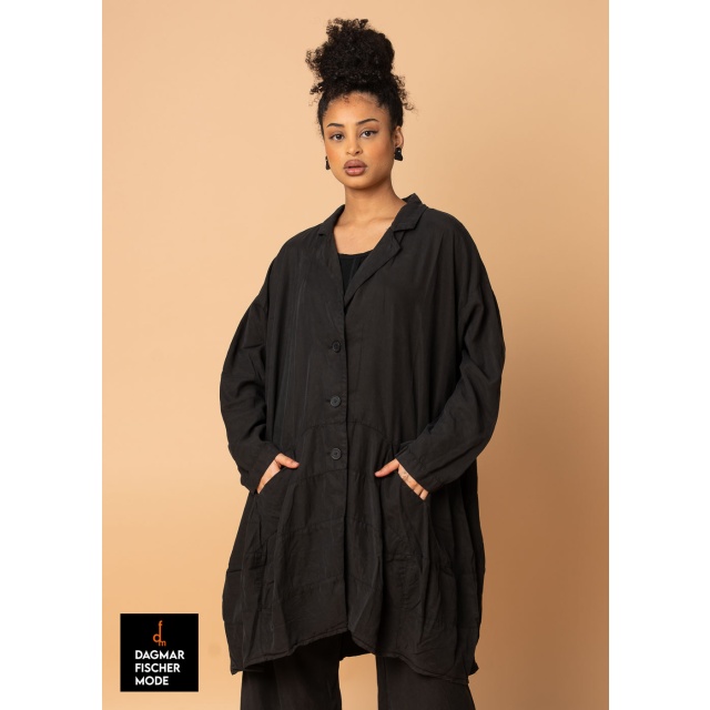 Leichter Onesize Mantel von RUNDHOLZ BLACK LABEL in black