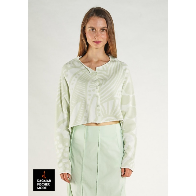 Short jacquard jacket by RUNDHOLZ BLACK LABEL in black jacquard