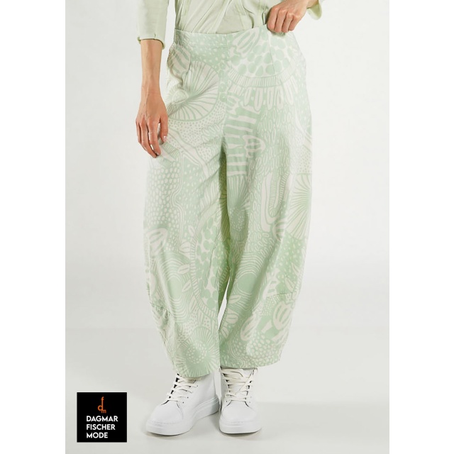 Elastische Ballonhose von RUNDHOLZ BLACK LABEL in black print & black check