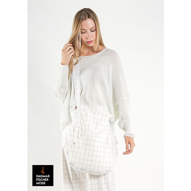 Kleine Umhängetasche von RUNDHOLZ BLACK LABEL in black print & black check