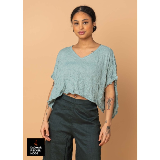 Pull oversize très court de RUNDHOLZ BLACK LABEL en black & mint