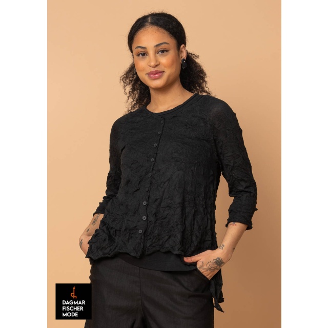 Cardigan by RUNDHOLZ BLACK LABEL in black & mint