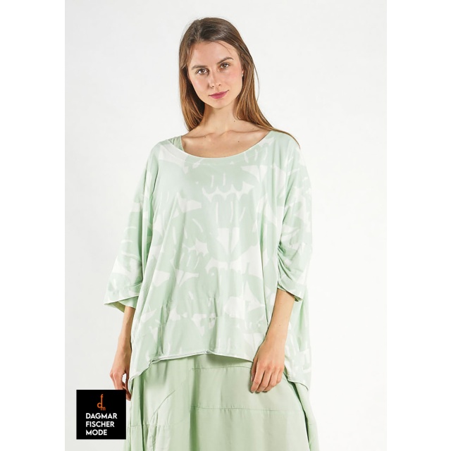 Wide shirt by RUNDHOLZ BLACK LABEL in black print