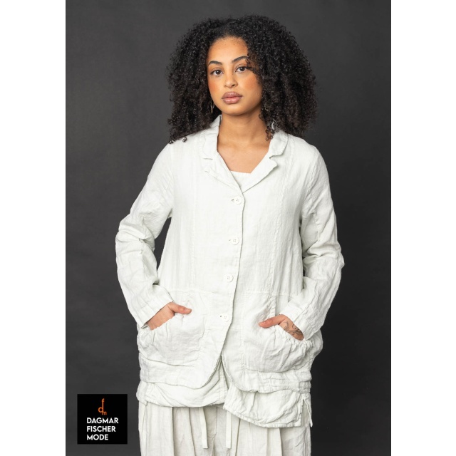 Taillierte Leinenjacke von RUNDHOLZ BLACK LABEL in black & salina