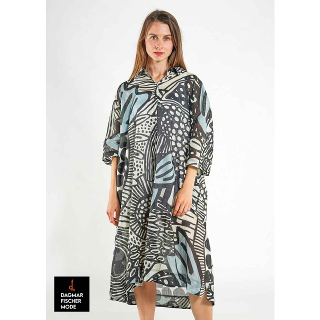 Transluzentes Blusenkleid von RUNDHOLZ BLACK LABEL in multicolor