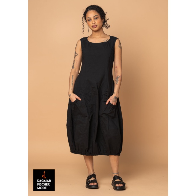 Elastisches Tulpenkleid von RUNDHOLZ BLACK LABEL in black, tree & salina