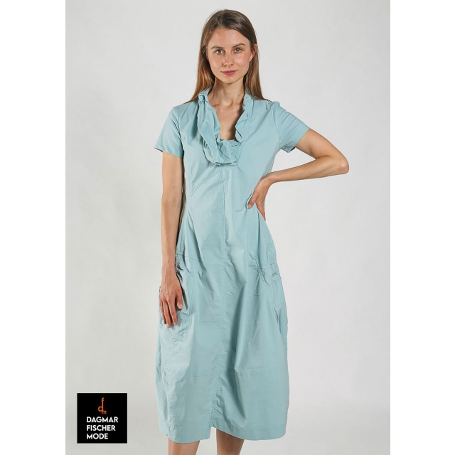 Elasticated dress by RUNDHOLZ BLACK LABEL in black, tree & salina