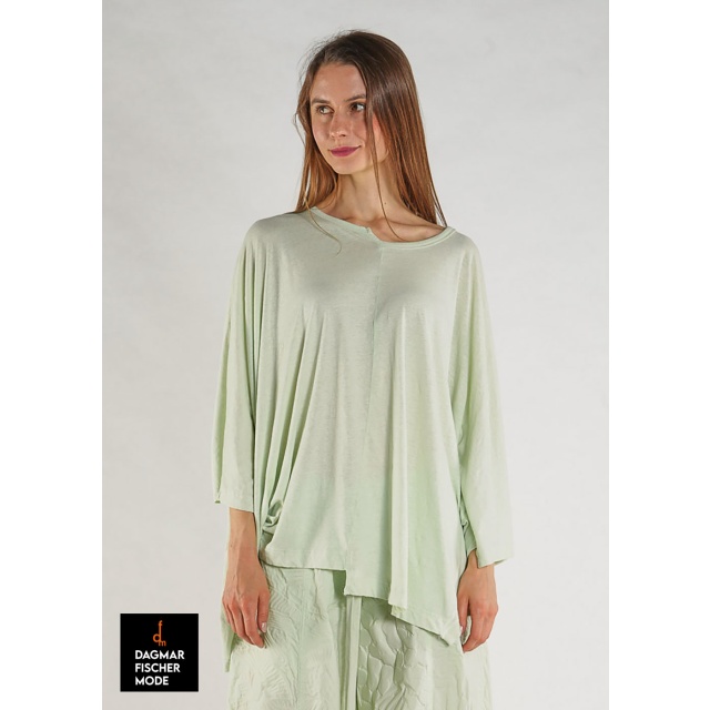 Leichtes Oversize Shirt von RUNDHOLZ BLACK LABEL in black, tree & mint