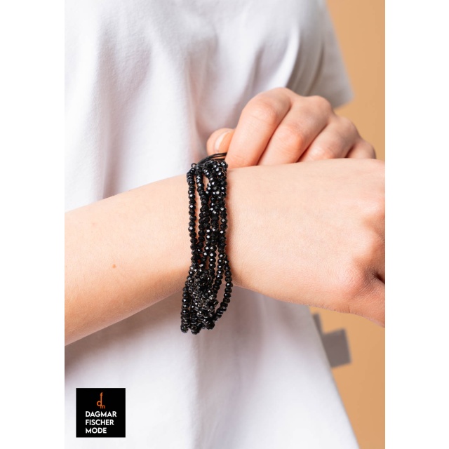 Bracelet A CHAIN BRACELET by PLÜ in black