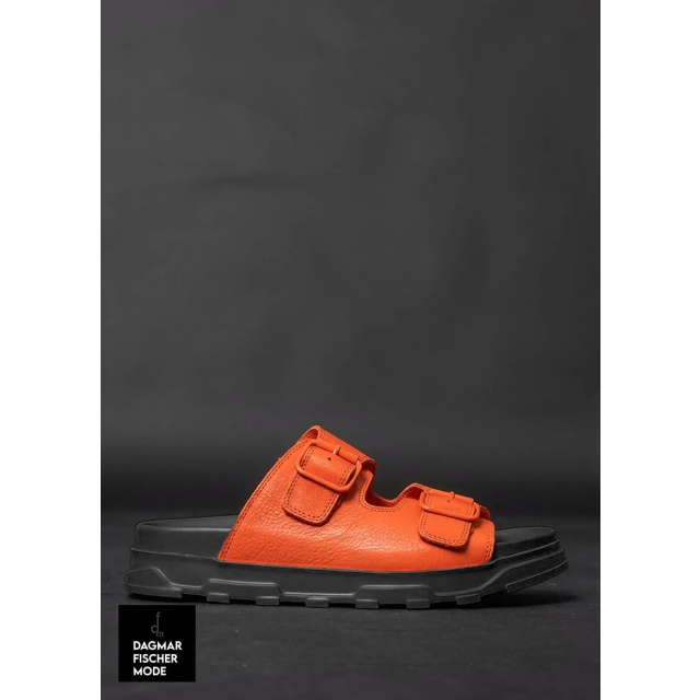 Sandals with buckles by LOFINA in Gasoline spritz aperol / solidnero 