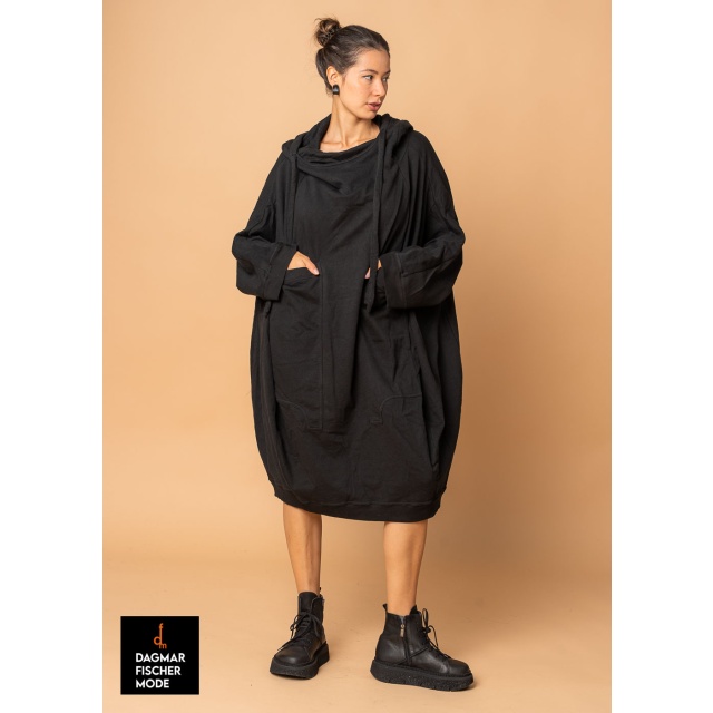 Oversize Kleid in Midilänge von RUNDHOLZ in black