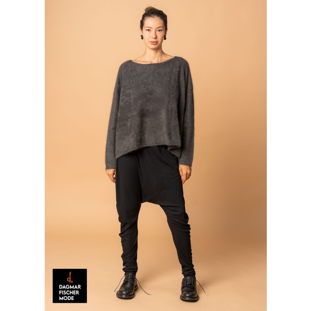Oversize Pullover aus Waschbärwolle von RUNDHOLZ in swamp