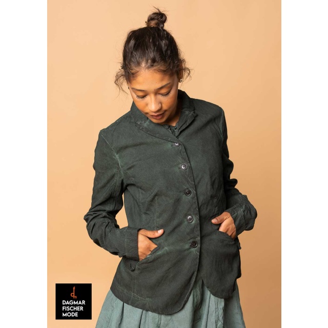 Taillierte Jacke von RUNDHOLZ DIP in pine cloud, crab cloud & flamingo cloud