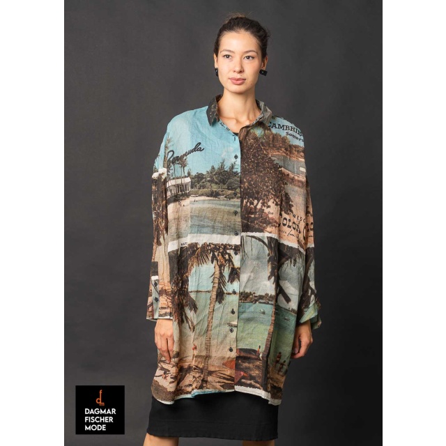 Oversize Blusenkleid von RUNDHOLZ DIP in bermuda 3 print