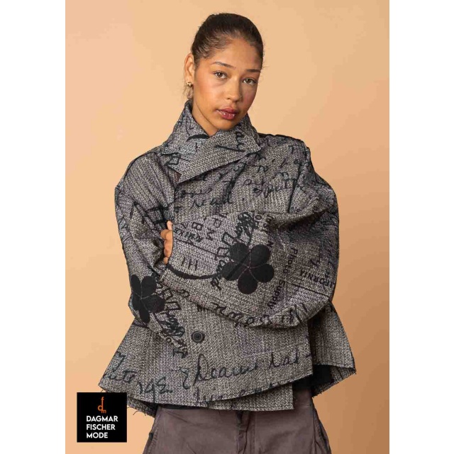 Short oversized jacket by RUNDHOLZ DIP in backside print