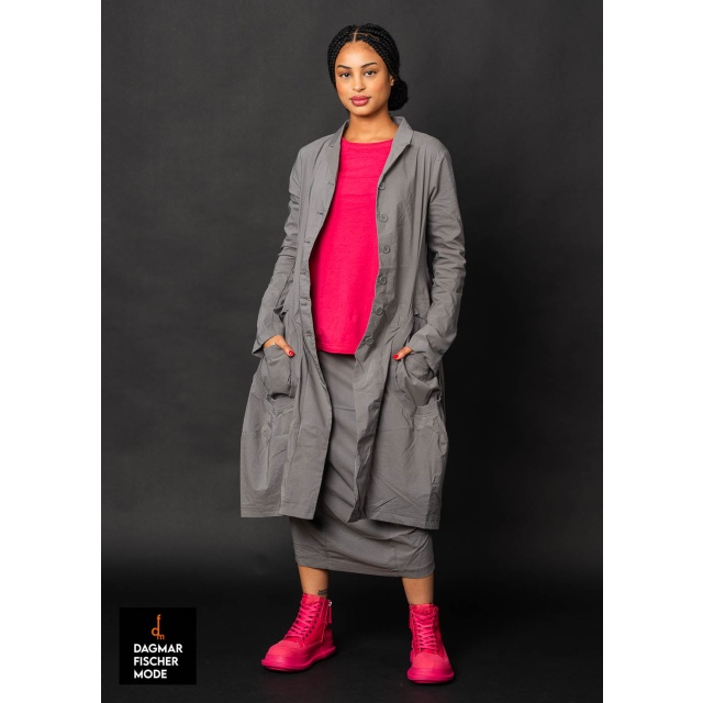 Elastischer, taillierter Mantel von RUNDHOLZ BLACK LABEL in dark grey