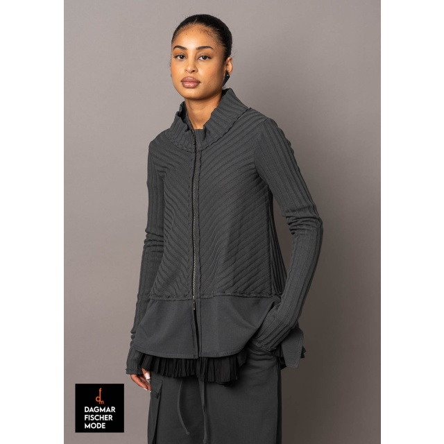 Strickjacke von KEDZIOREK in peat und black