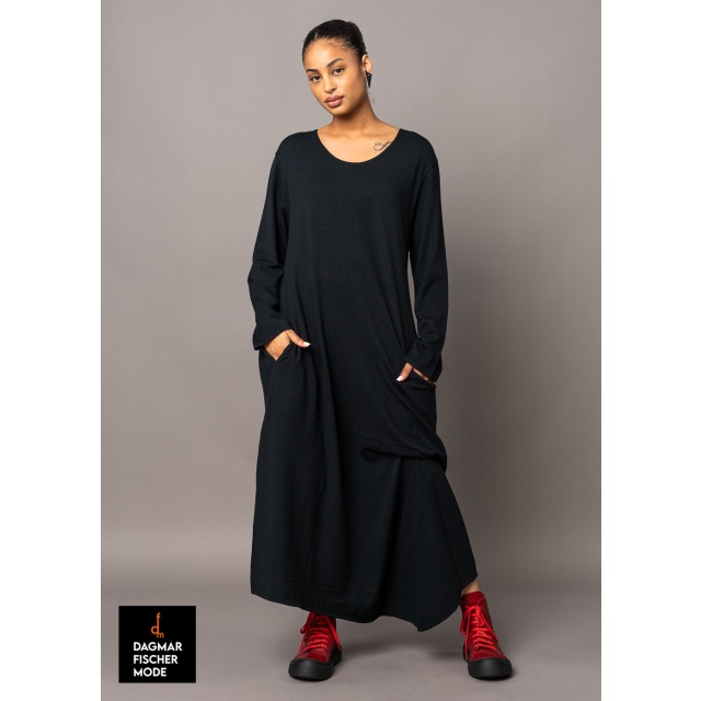Weites Strickkleid von KHEI in black