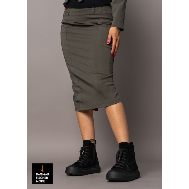 Pencil skirt by LURDES BERGADA in black and moss