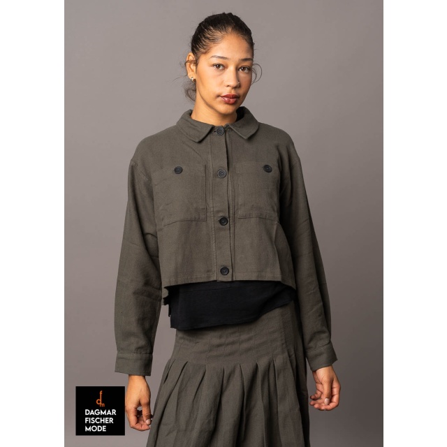 Bluse von LURDES BERGADA in moss