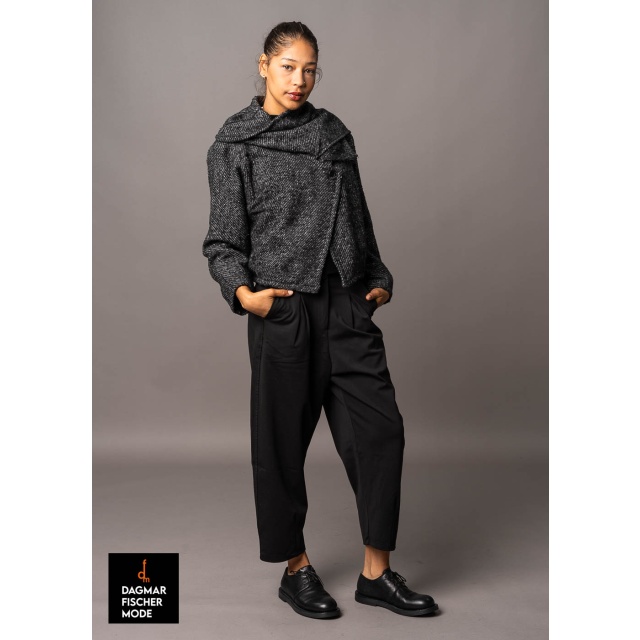 Short jacket by LURDES BERGADA in Dijon and grey