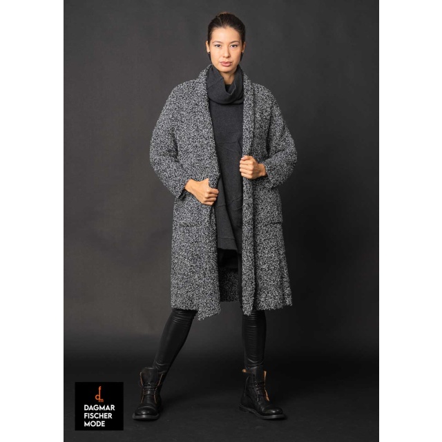 Legerer Cardigan HUNE von studiob3 in black & salt&pepper