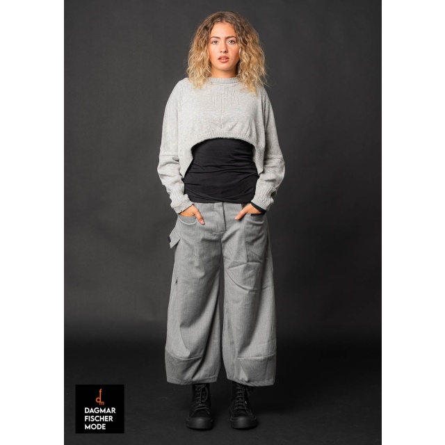 Hose BELI von studiob3 in grey & smoke burgundy