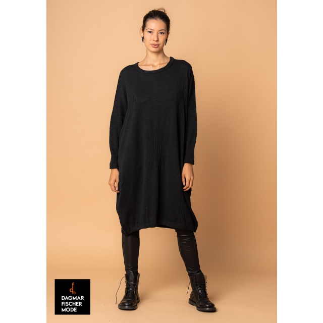 Oversize Maxikleid WONGA von studiob3 in black, pearl melange & burgundy