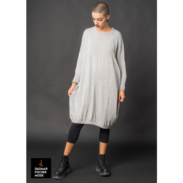 Oversize Maxikleid WONGA von studiob3 in pearl melange & burgundy