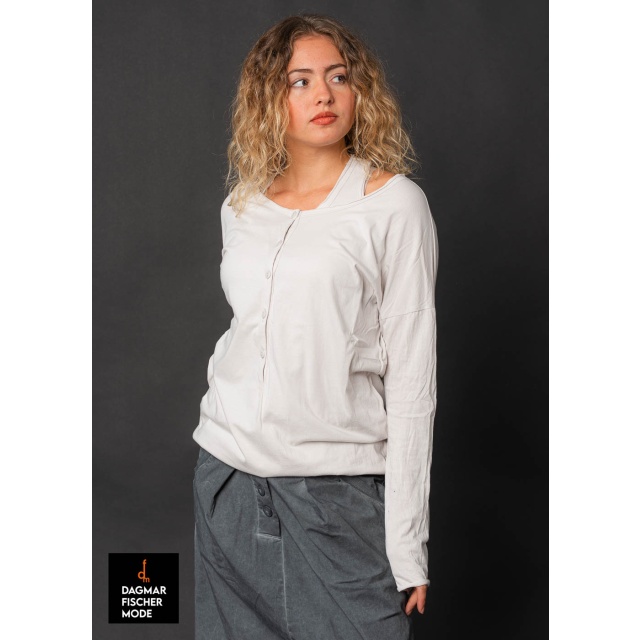 Zweilagiges Langarmshirt ALSKA von studiob3 in pearl