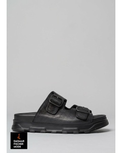 Sandale mit Schnallen von LOFINA in Gasoline nero / solidnero 