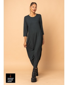 Asymmetrisches Kleid von ELSEWHERE in black und midnight green