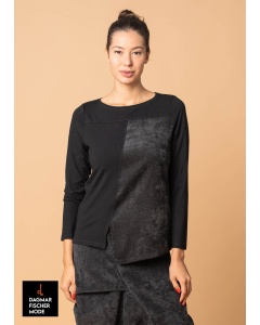 Asymmetrical shirt by ELSEWHERE in black
