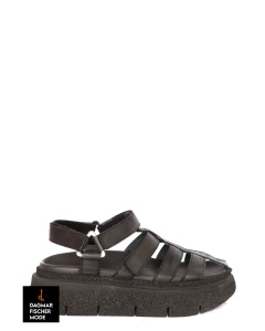 Sandały na platformie od LOFINA w kolorze Gasoline malto / tortola 