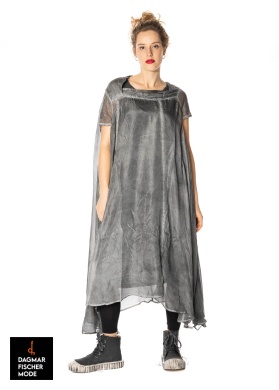 Silk dress by RUNDHOLZ DIP in charcoal cloud