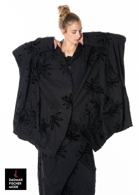 Oversize jacket by RUNDHOLZ DIP in black flock print