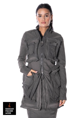 Long fitted jacket by RUNDHOLZ DIP in charcoal cloud