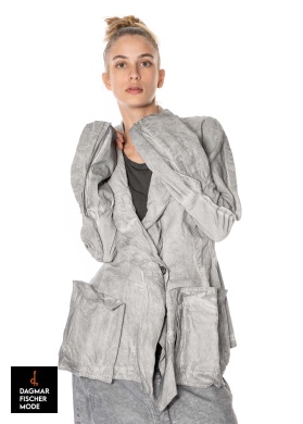 Fitted jacket by RUNDHOLZ DIP in charcoal 70% cloud & charcoal 10% cloud